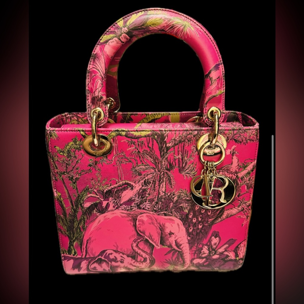MEDIUM LADY DIOR BAG
Fuchsia Multicolor Calfskin with Toile de Jouy
Voyage Print